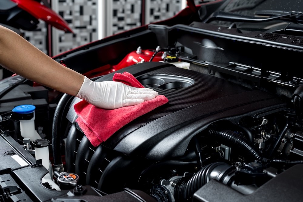 ¿Se puede limpiar el motor del coche con agua a presión?